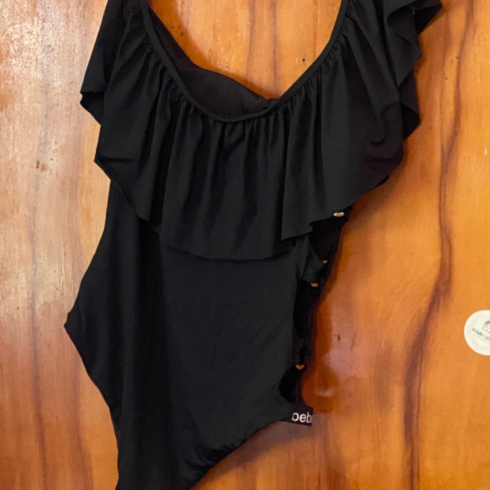 Black off the shoulder one piece